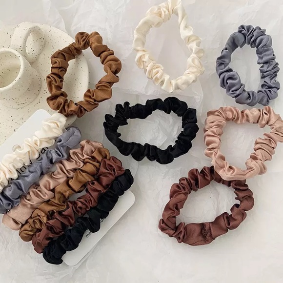 6 Pcs/Set Woman Fashion Scrunchies. Elastic Hairband Hair Accessories - Picture 5 of 5